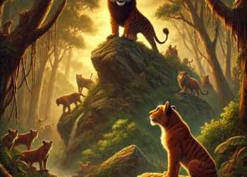 “सिंहाच्या गडावर वाघाची हुकूमत: छाव्याची शांतपणे चाललेली रणनीती!