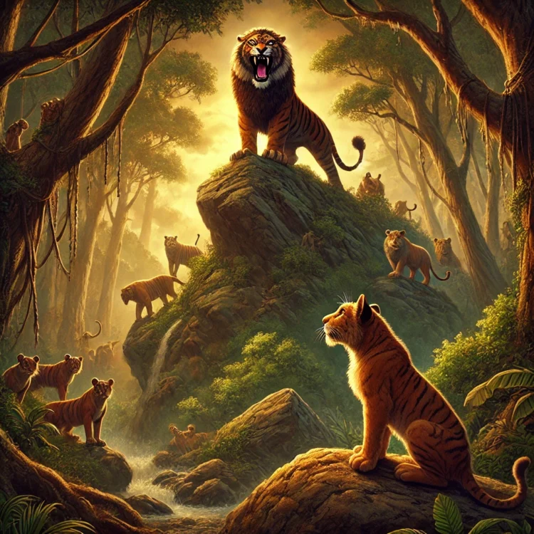 “सिंहाच्या गडावर वाघाची हुकूमत: छाव्याची शांतपणे चाललेली रणनीती!