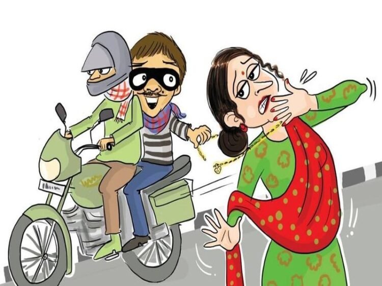 धाराशिवमध्ये महिलेच्या गळ्यातील सोनसाखळी चोरी
