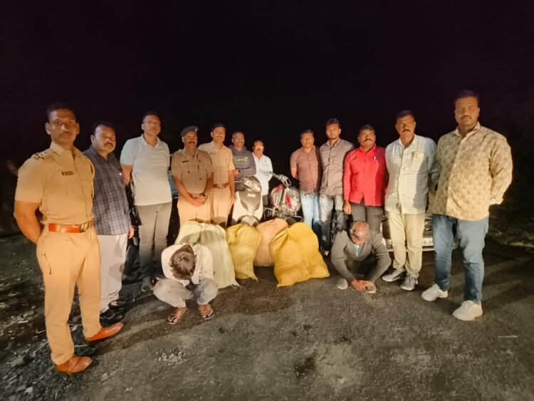 धाराशिवमध्ये गांजा तस्करांवर कारवाई, 16 लाखांचा गांजा जप्त