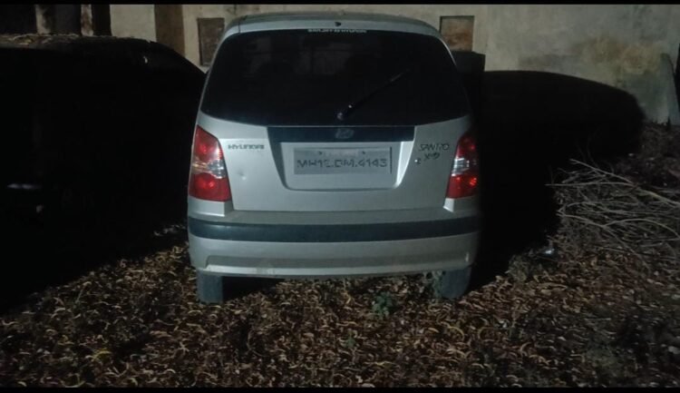 बेंबळी : गुटखा वाहतूक करणारी कार अखेर जप्त, आरोपी अद्याप फरार!