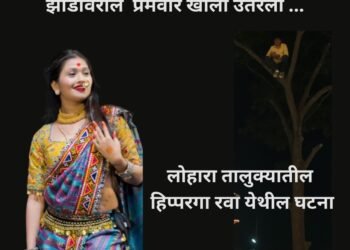 गौतमी पाटील ‘आय लव यू’ म्हणताच झाडावरील  प्रेमवीर खाली उतरला …