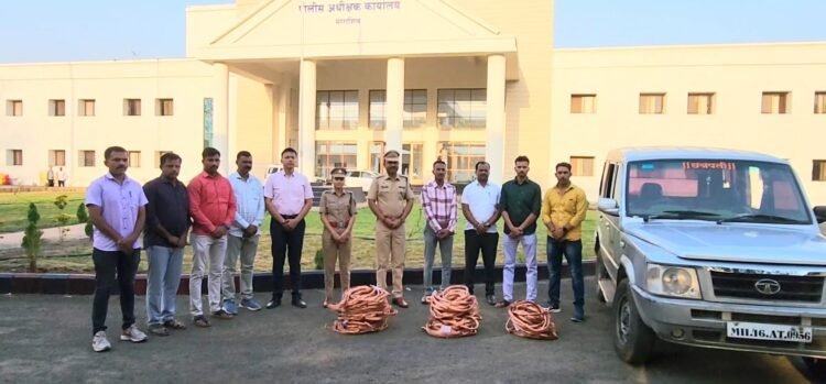 धाराशिव: पवनचक्कीतील तांबे चोरणारी टोळी गजाआड