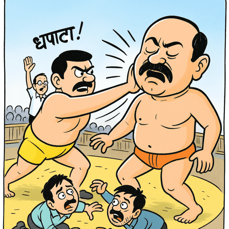 धाराशिव: कुस्ती मैदानात गुंडगिरीचा ‘फडशा’, घायवळला लगावली कानशिलात!
