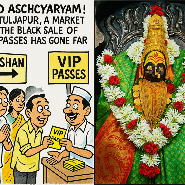 तुळजापुरात भक्तीचा ‘बायपास’ आणि VIP पासचा काळा बाजार !