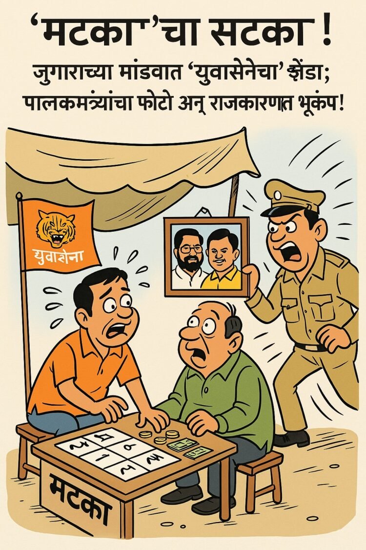 “मटका”चा सटका! जुगाराच्या मांडवात ‘युवासेनेचा’ झेंडा !