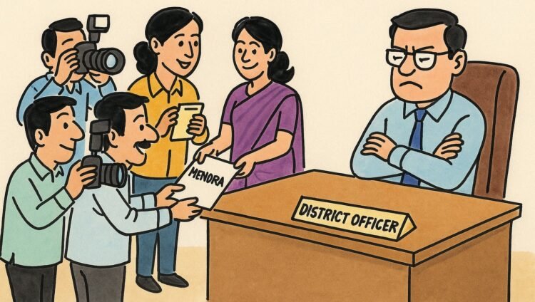 “निवेदन देण्याच्या नावाने फोटो हौस यात्रा!”