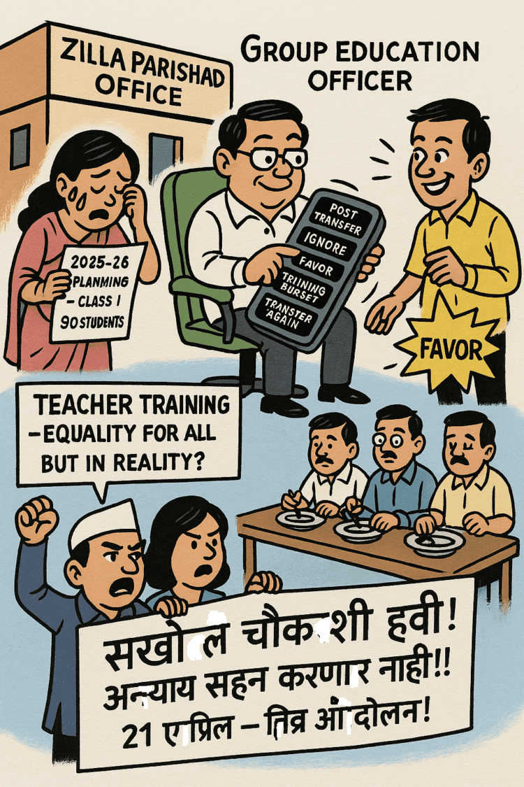 उमरग्याच्या तत्कालीन गटशिक्षणाधिकाऱ्यांच्या मनमानी कारभाराची चौकशी करा