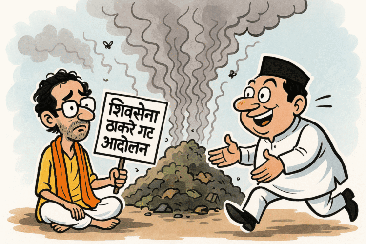कचरा डेपोचा सुगंध: धाराशिवमध्ये श्रेय घेण्यासाठी नेत्यांमध्ये ‘दुर्गंधीयुक्त’ जुंपली!