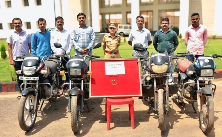 धाराशिव: सोन्याचे दागिने व चार मोटरसायकल चोरणारे दोन आरोपी अटकेत