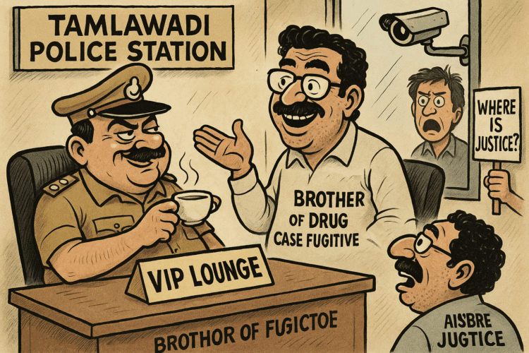 तुळजापूर ड्रग्ज प्रकरण: फरार आरोपीचा भाऊ पोलीस अधिकाऱ्याच्या केबिनमध्ये?
