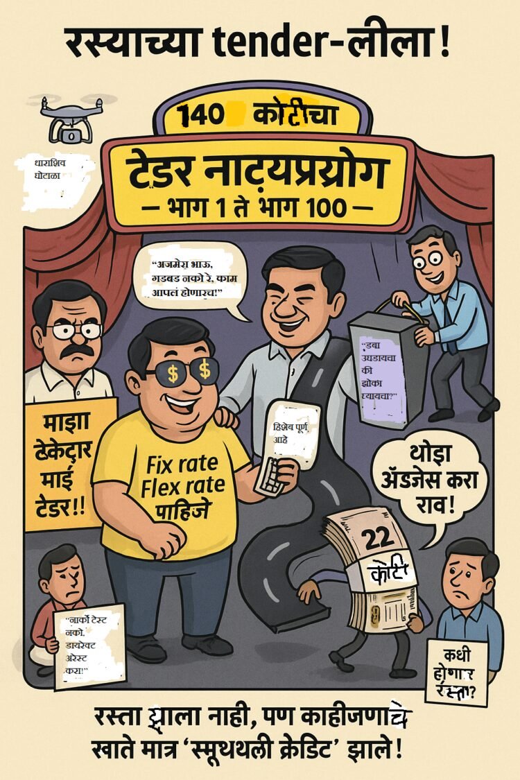 अहोsss… ऐकलंत का? धाराशिव रस्ता टेंडरचा ‘पिक्चर अभी बाकी है’ वाला एपिसोड!