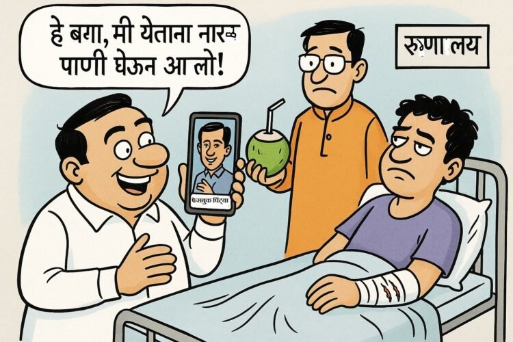 फेसबुक पिंट्या आणि गल्लीत गोंधळ, दिल्लीत मुजरा!