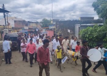 धरण उशाला, तरी कोरड घशाला ! नळदुर्गचा प्रशासनाविरोधात ‘गाढव’ आक्रोश