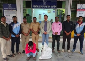 धाराशिव पोलिसांची मोठी कारवाई, मुंबईला जाणारा सव्वा लाखांचा गांजा जप्त