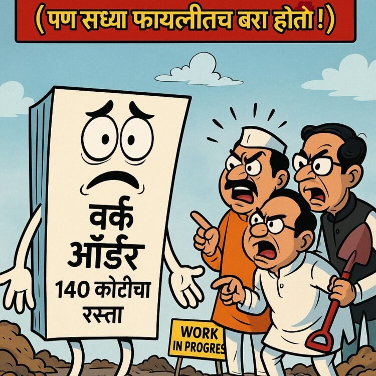 मी रस्ता… १४० कोटींचा… (पण सध्या फायलीतच बरा होतो!)