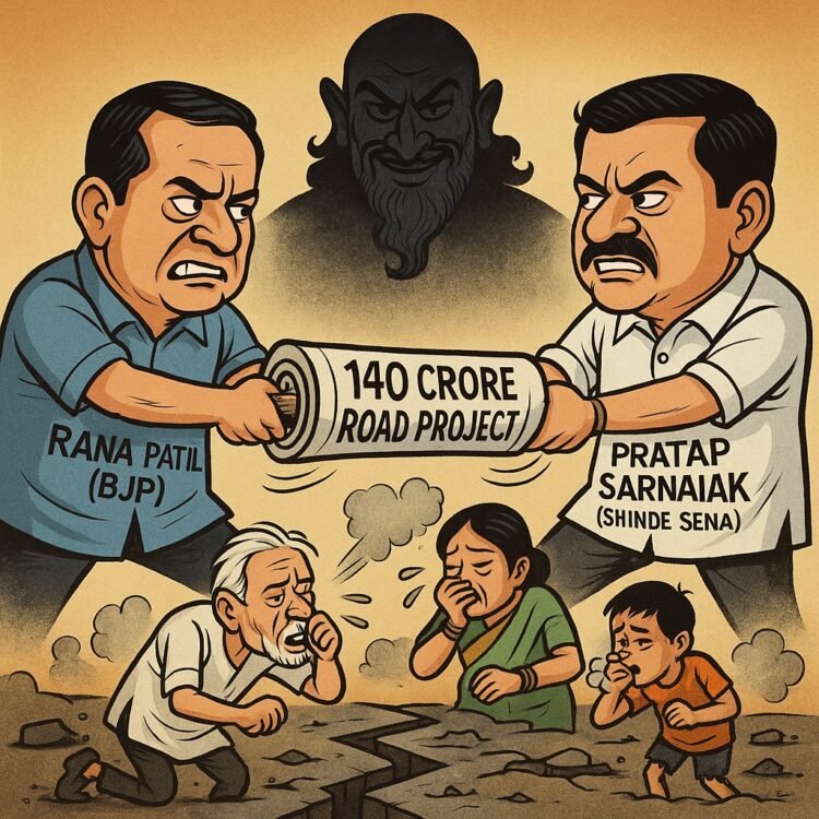 ‘….एक शुक्राचार्य प्रकटला!’; धाराशिवच्या विकासाचा ‘खेळखंडोबा’, आमदार-पालकमंत्र्यांचा ‘हिशोब बरोबर’… पण जनतेचं काय?