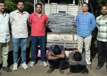 पवनचक्कीच्या तारा चोरणारी टोळी जेरबंद; स्थानिक गुन्हे शाखेची मोठी कारवाई