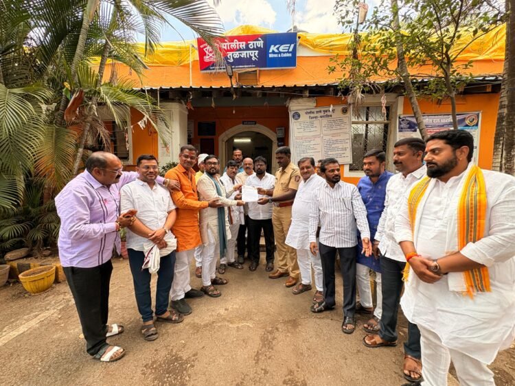 तुळजापुरातील अवैध धंदे तत्काळ बंद करा; अन्यथा पोलीस ठाण्यासमोर ठिय्या आंदोलन