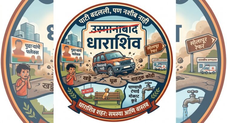 पाटी बदलली, पण नशीब कधी बदलणार? ‘धाराशिव’च्या विकासाची गाडी खड्ड्यातच!