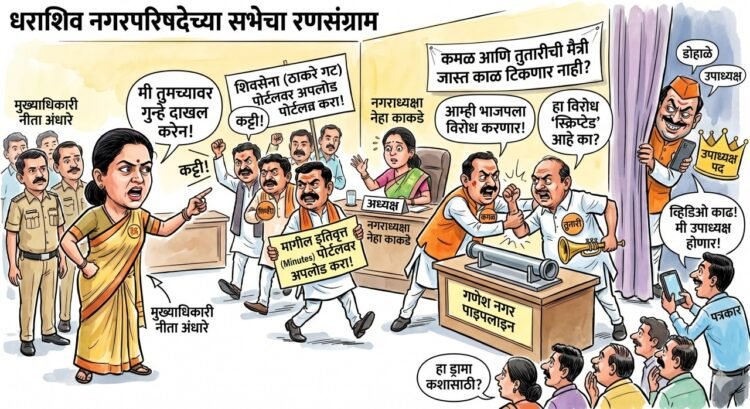 धाराशिव नगरपालिकेत ‘बिग बॉस’चा ड्रामा! ‘लेडी सिंघम’चा डोस, ‘तुतारी-कमळा’चा राडा आणि ‘त्या’ नेत्याचे ‘उपनगराध्यक्ष’ पदाचे डोहाळे!