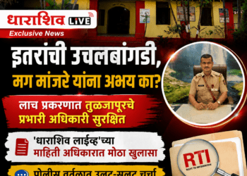 इतरांची उचलबांगडी, मग मांजरे यांना अभय का? लाच प्रकरणात तुळजापूरचे प्रभारी अधिकारी सुरक्षित