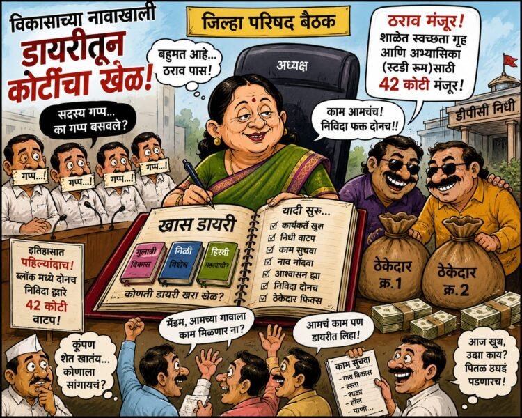 ‘डायरी’तून कोटींची माया? धाराशिव जिल्हा परिषदेत ४२ कोटींच्या ठरावाचा ‘हाय व्होल्टेज’ ड्रामा!