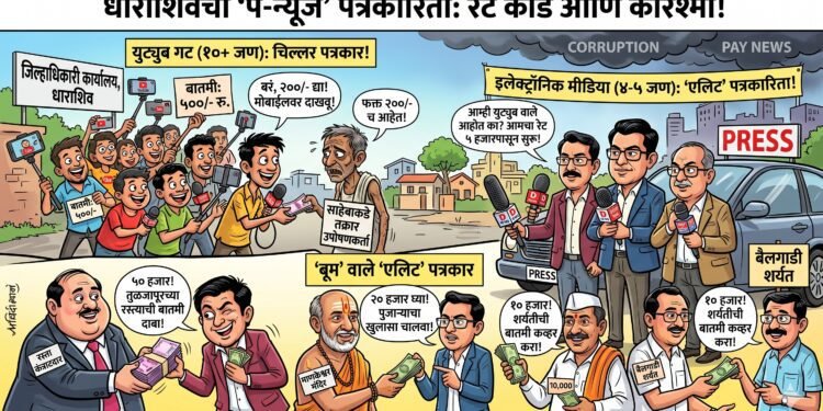 धाराशिवचे ‘पे-न्यूज’ स्टार्टअप्स: बातमीसाठी ‘रेट कार्ड’ आणि पत्रकारांचे दोन भन्नाट गट!