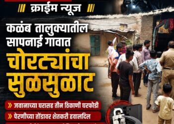 कळंब : सापनाई गावात चोरट्यांचा सुळसुळाट; जवानाच्या घरासह तीन ठिकाणी घरफोडी