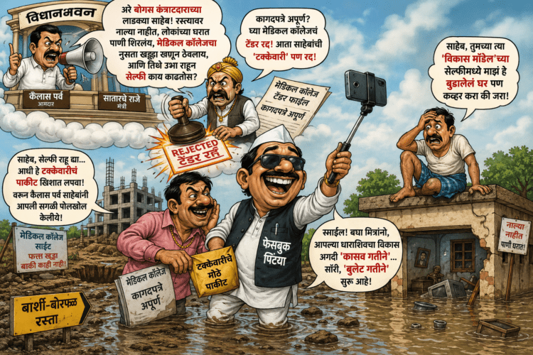 फेसबुक पिंट्याची ‘टक्केवारी’, लाडका कंत्राटदार ‘खंडोजी’ आणि विधानभवनात कैलास पर्वांचा करेक्ट कार्यक्रम!
