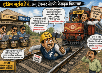 रेल्वेचा पाठपुरावा सूर्यराजेंचा, अन् ट्रॅकवर ‘सेल्फी’ फेसबुक पिंट्याचा! ‘बोरूबहाद्दरां’चे साहेबांना खुले आव्हान!
