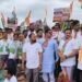 तामलवाडी टोलनाक्यावरील स्थानिकांच्या रोजगारासाठी काँग्रेसचा एल्गार; व्यावसायिकांना हटविण्याच्या कारवाईविरोधात तीव्र आंदोलन!
