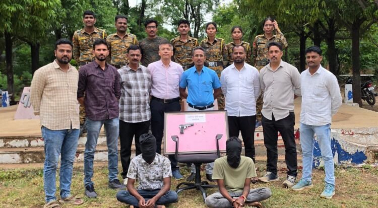 देशी बनावटीचे पिस्तूल व जिवंत काडतुसांसह दोन अट्टल गुन्हेगार जेरबंद